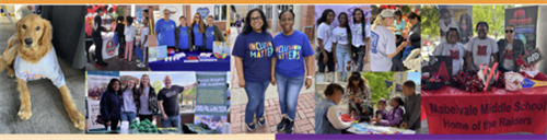 collage of phots from spiritfest featuring people and a dog from last year's event
